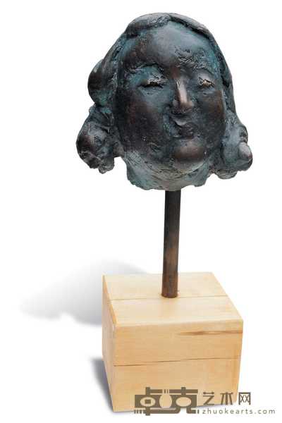 施海 2005年作 肖像 高67cm